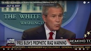 George Bushs Iraq Withdrawal Warning den 12 juli 2007